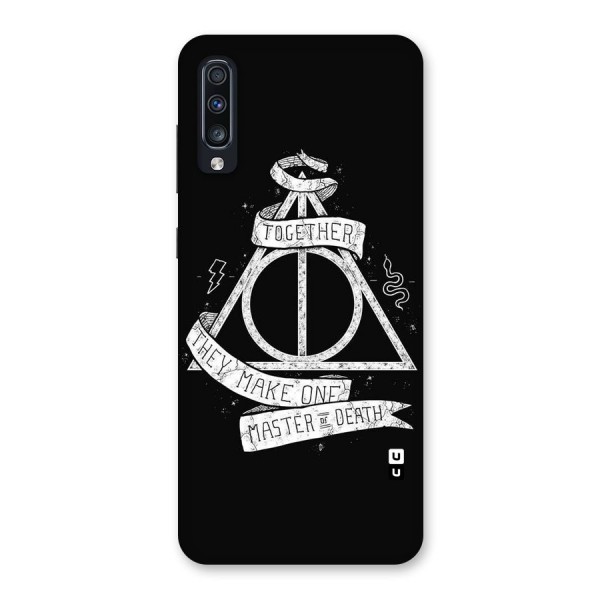 White Ribbon Back Case for Galaxy A70