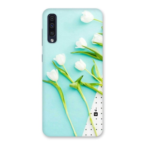 White Tulips Back Case for Galaxy A50