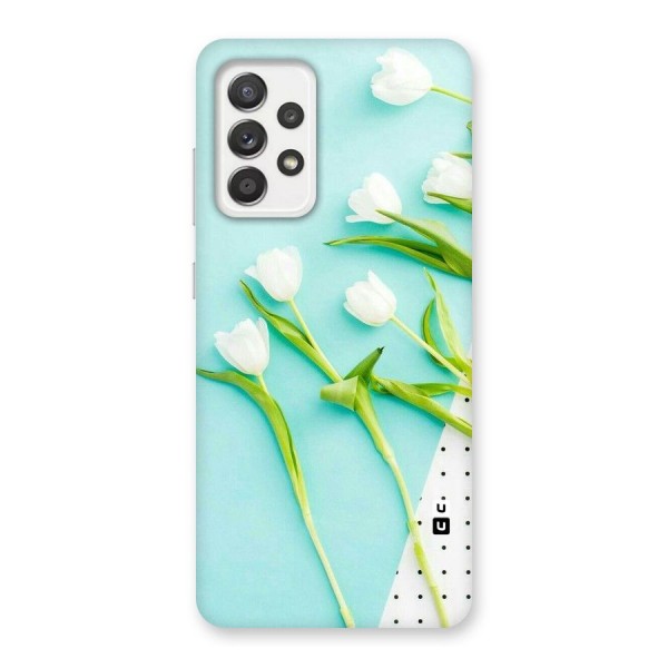 White Tulips Back Case for Galaxy A52