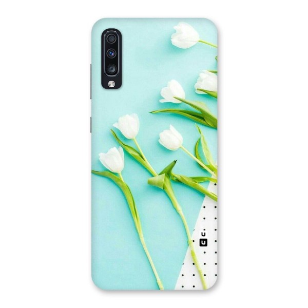 White Tulips Back Case for Galaxy A70s