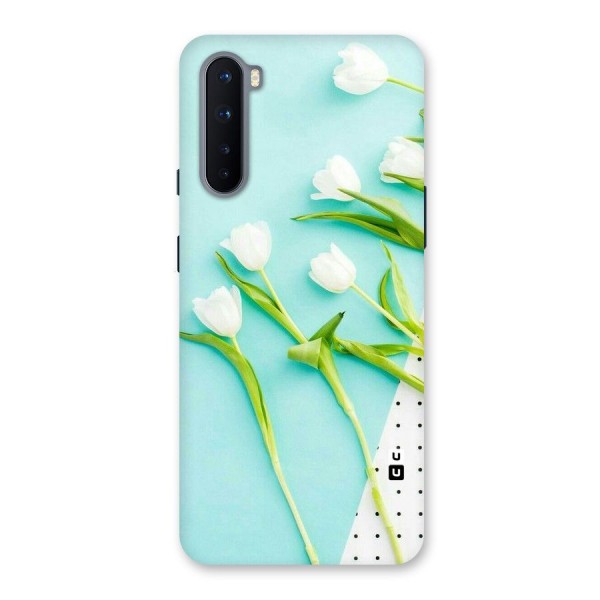 White Tulips Back Case for OnePlus Nord