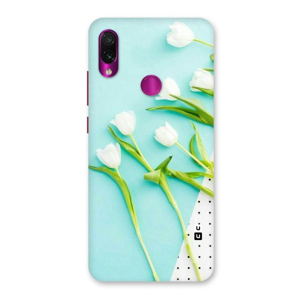 White Tulips Back Case for Redmi Note 7 Pro