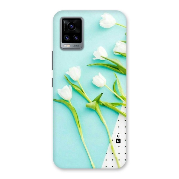 White Tulips Back Case for Vivo V20