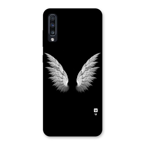 White Wings Back Case for Galaxy A70