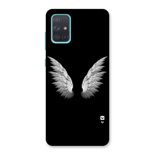 White Wings Back Case for Galaxy A71