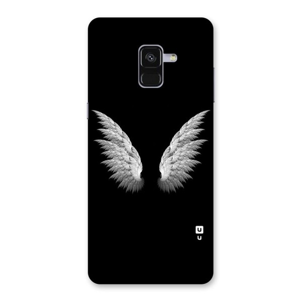 White Wings Back Case for Galaxy A8 Plus