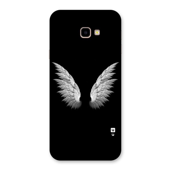 White Wings Back Case for Galaxy J4 Plus