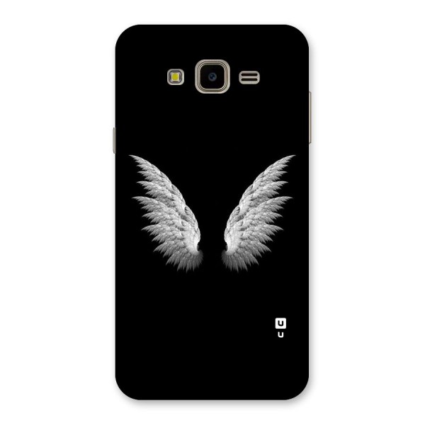 White Wings Back Case for Galaxy J7 Nxt