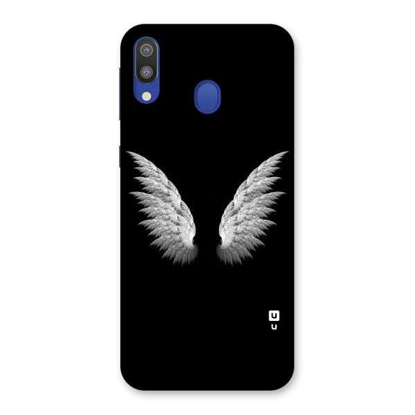 White Wings Back Case for Galaxy M20