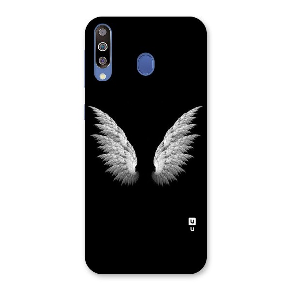 White Wings Back Case for Galaxy M30