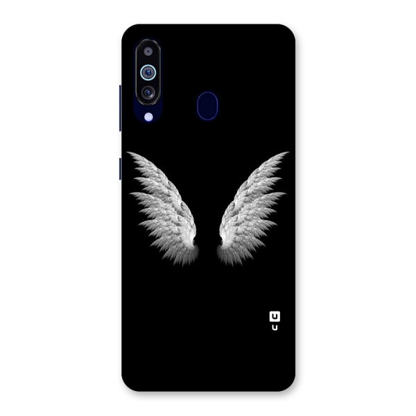 White Wings Back Case for Galaxy M40