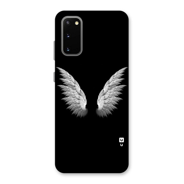 White Wings Back Case for Galaxy S20