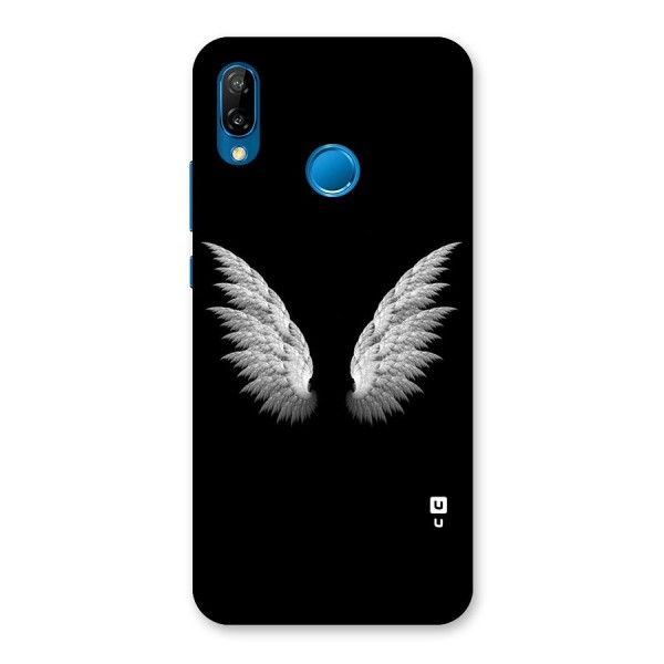 White Wings Back Case for Huawei P20 Lite