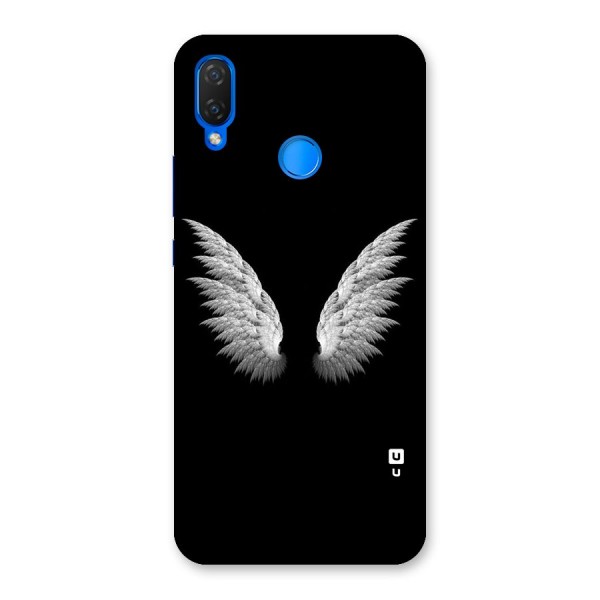 White Wings Back Case for Huawei P Smart+