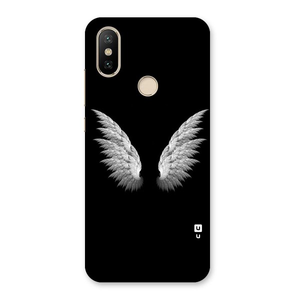 White Wings Back Case for Mi A2