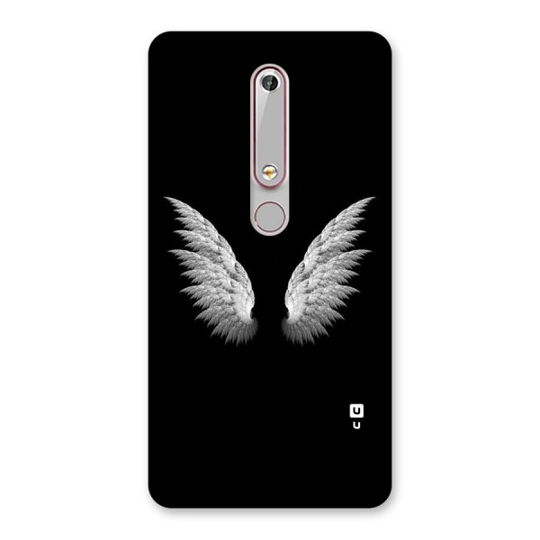 White Wings Back Case for Nokia 6.1