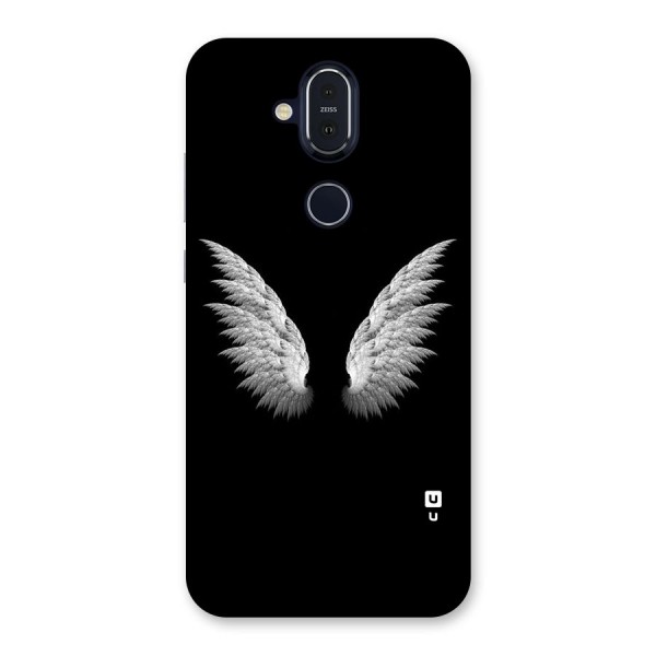 White Wings Back Case for Nokia 8.1