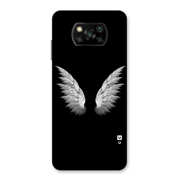 White Wings Back Case for Poco X3