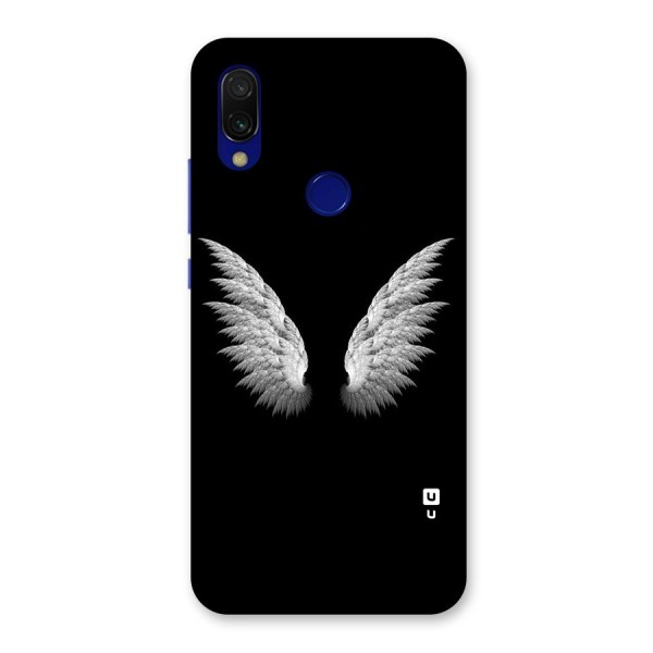 White Wings Back Case for Redmi 7