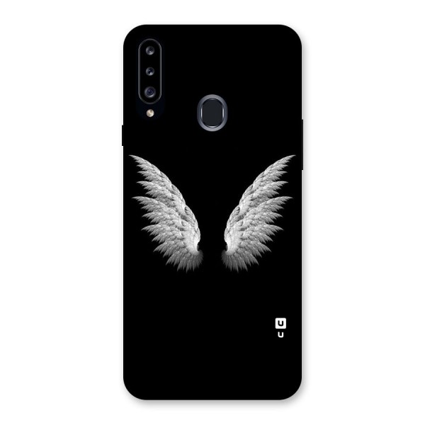 White Wings Back Case for Samsung Galaxy A20s