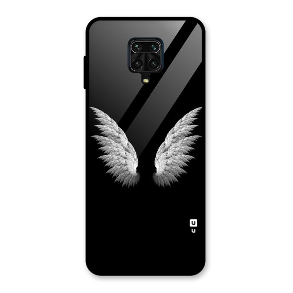 White Wings Glass Back Case for Poco M2 Pro