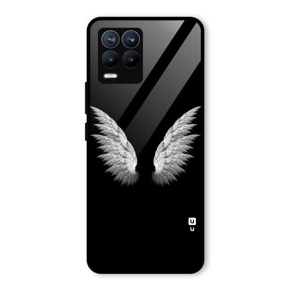 White Wings Glass Back Case for Realme 8