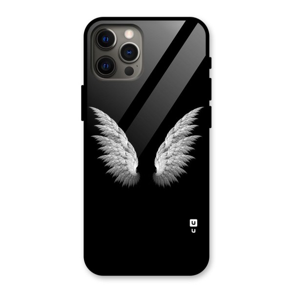 White Wings Glass Back Case for iPhone 12 Pro Max