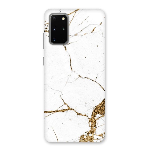 White and Gold Design Back Case for Galaxy S20 Plus