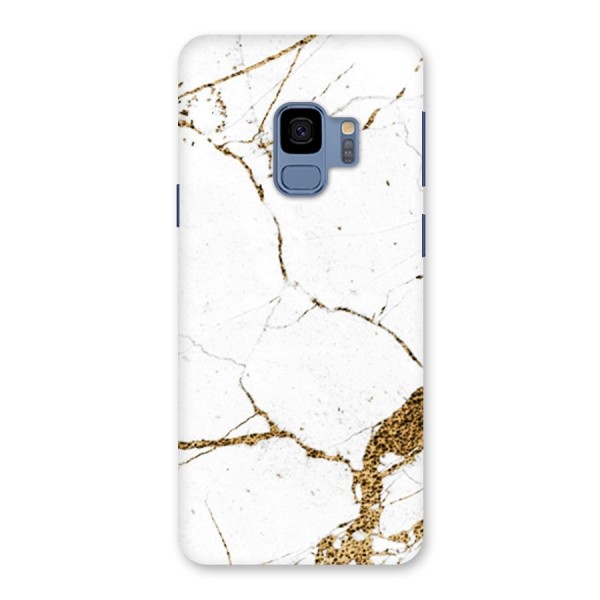 White and Gold Design Back Case for Galaxy S9