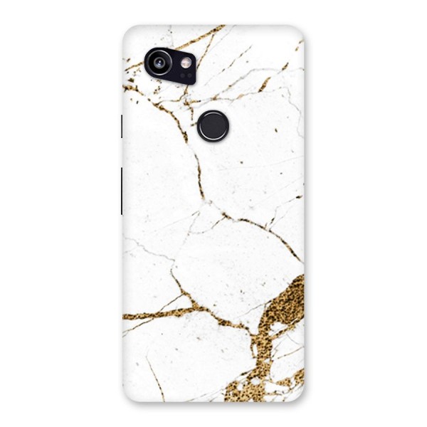 White and Gold Design Back Case for Google Pixel 2 XL