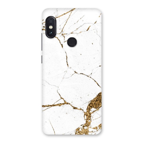 White and Gold Design Back Case for Redmi Note 5 Pro