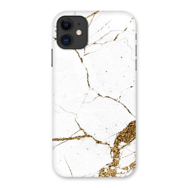 White and Gold Design Back Case for iPhone 11