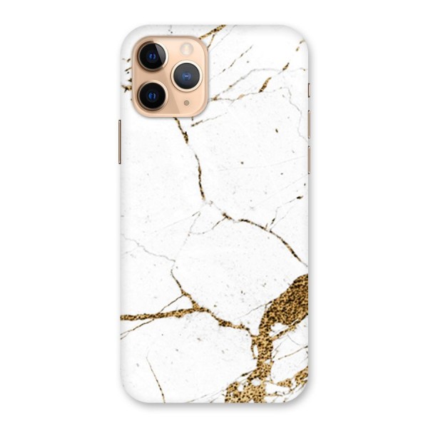 White and Gold Design Back Case for iPhone 11 Pro