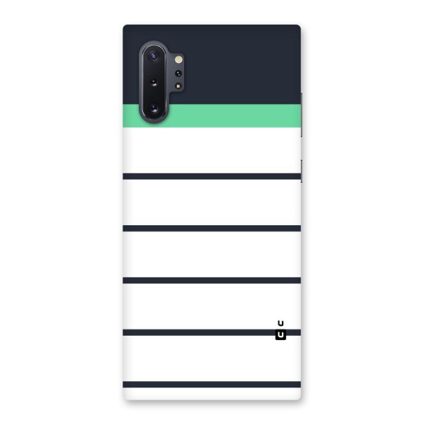White and Simple Stripes Back Case for Galaxy Note 10 Plus