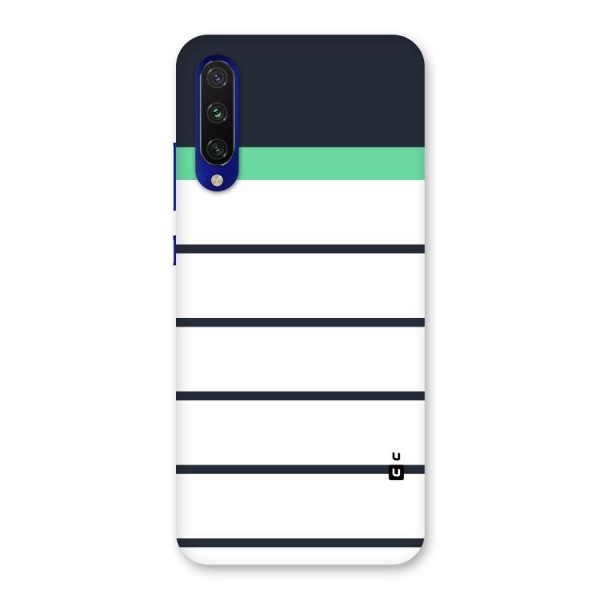 White and Simple Stripes Back Case for Mi A3