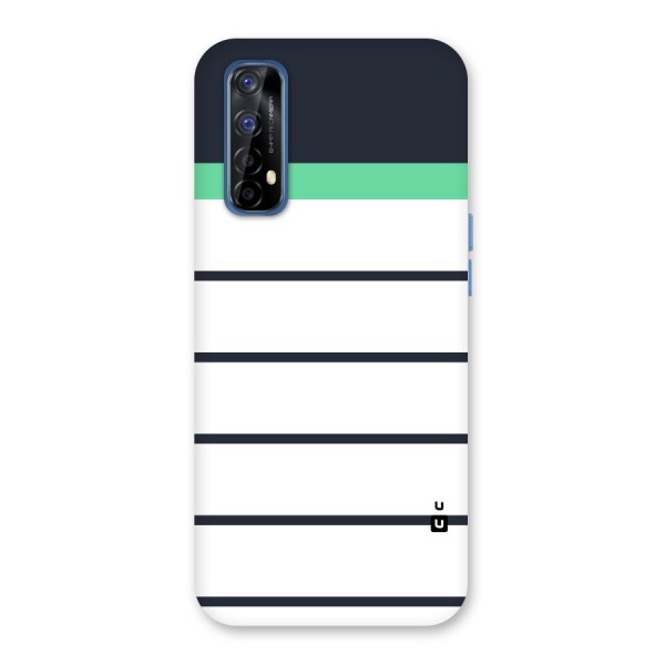 White and Simple Stripes Back Case for Realme 7