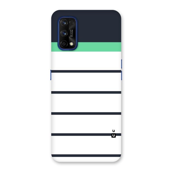 White and Simple Stripes Back Case for Realme 7 Pro