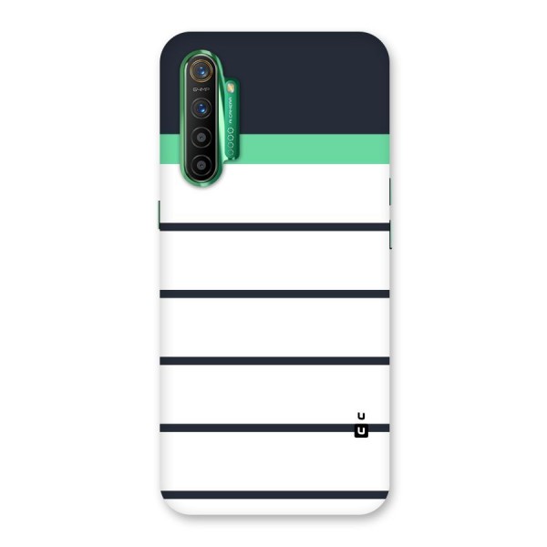 White and Simple Stripes Back Case for Realme X2