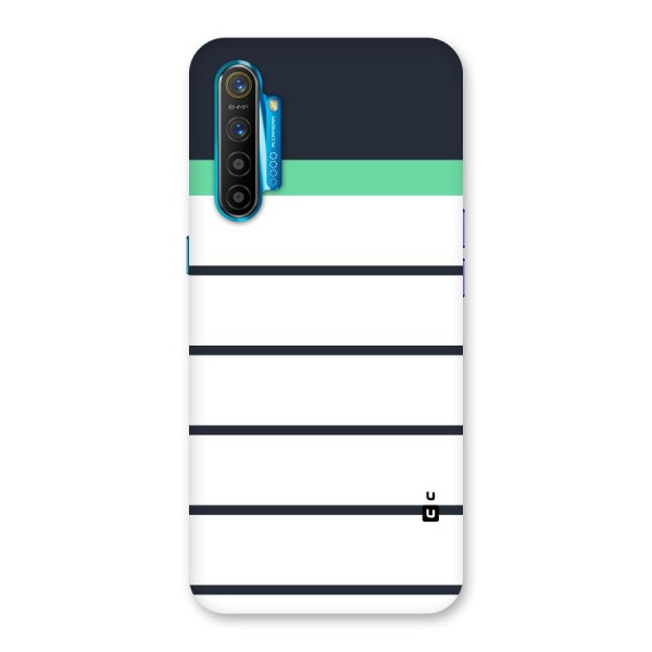 White and Simple Stripes Back Case for Realme XT
