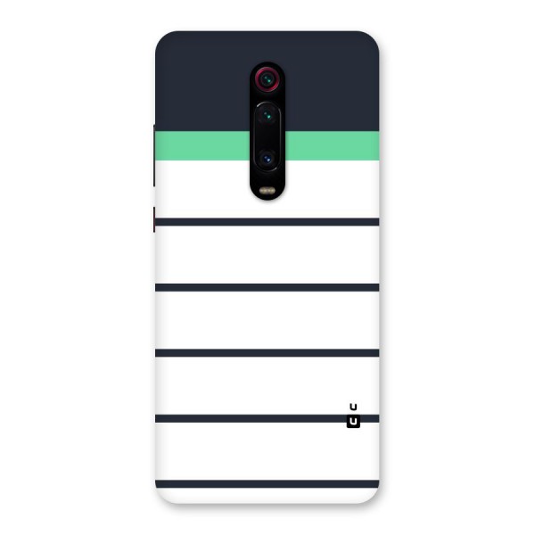 White and Simple Stripes Back Case for Redmi K20 Pro