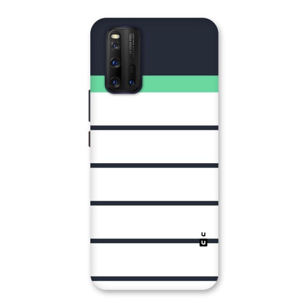 White and Simple Stripes Back Case for Vivo iQOO 3