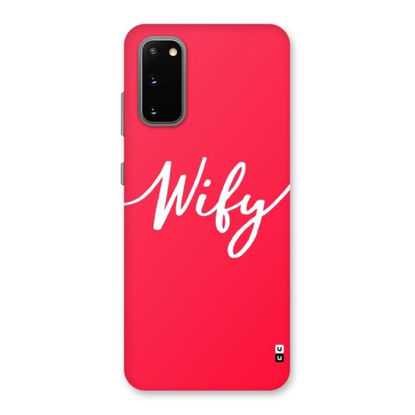 Wify Back Case for Galaxy S20
