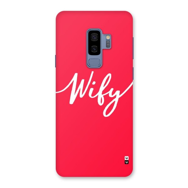 Wify Back Case for Galaxy S9 Plus