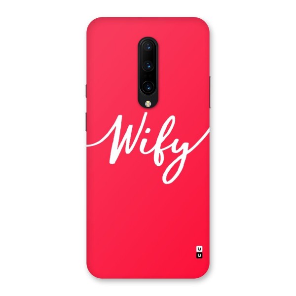 Wify Back Case for OnePlus 7 Pro