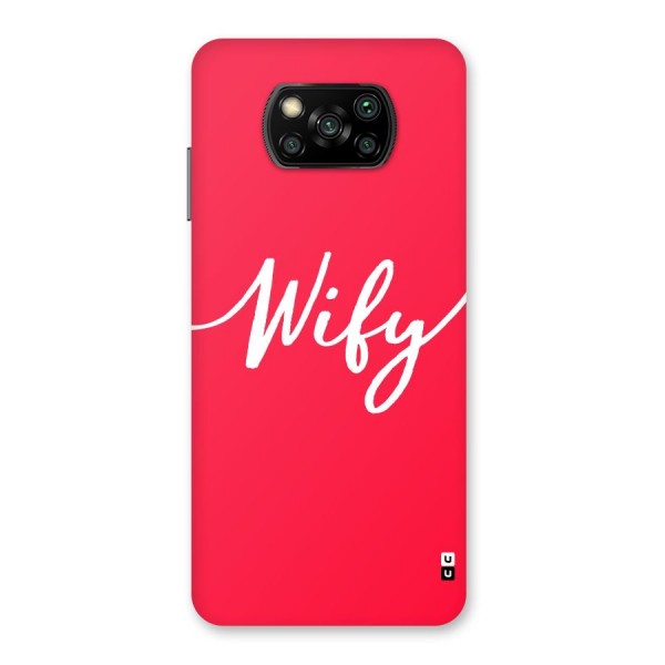 Wify Back Case for Poco X3