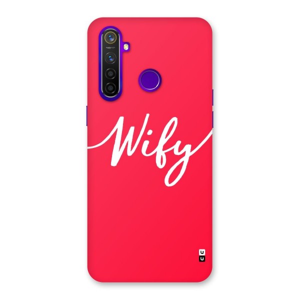 Wify Back Case for Realme 5 Pro