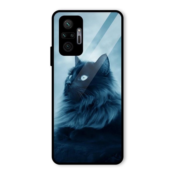 Wild Forest Cat Glass Back Case for Redmi Note 10 Pro Max