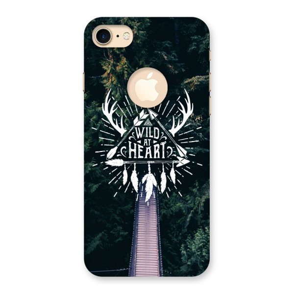Wild Heart Back Case for iPhone 8 Logo Cut
