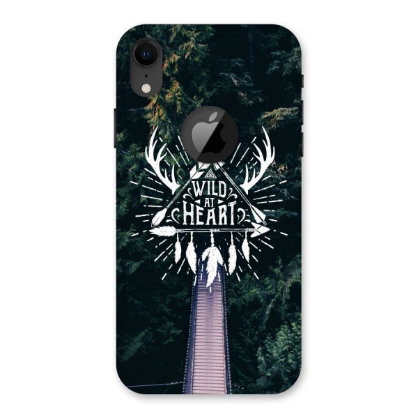 Wild Heart Back Case for iPhone XR Logo Cut