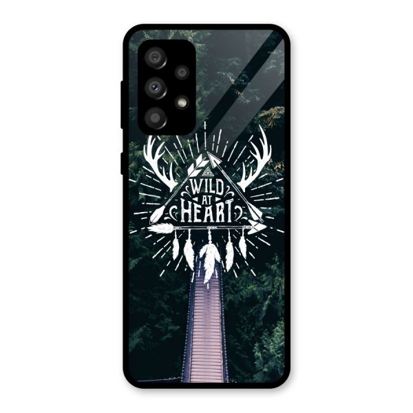 Wild Heart Glass Back Case for Galaxy A32